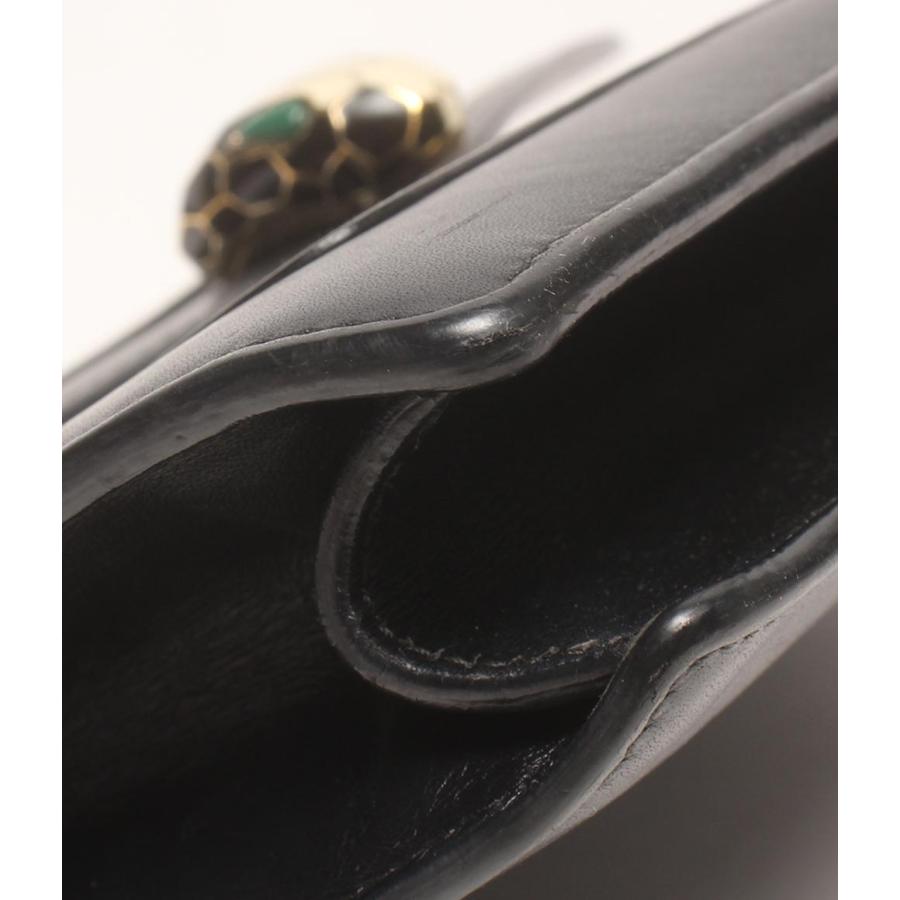 【訳あり・希少】ブルガリ 古代コイン　クラッチバッグ 美品ブルガリモネーテ古代コイン黒エナメルクラッチバッグメダル