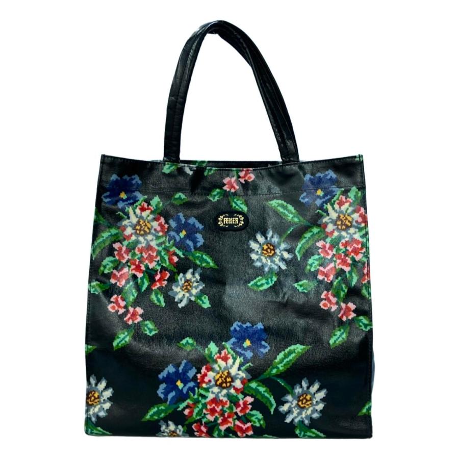 美品 フェイラー トートバッグ 花柄 レディース FEILER 中古