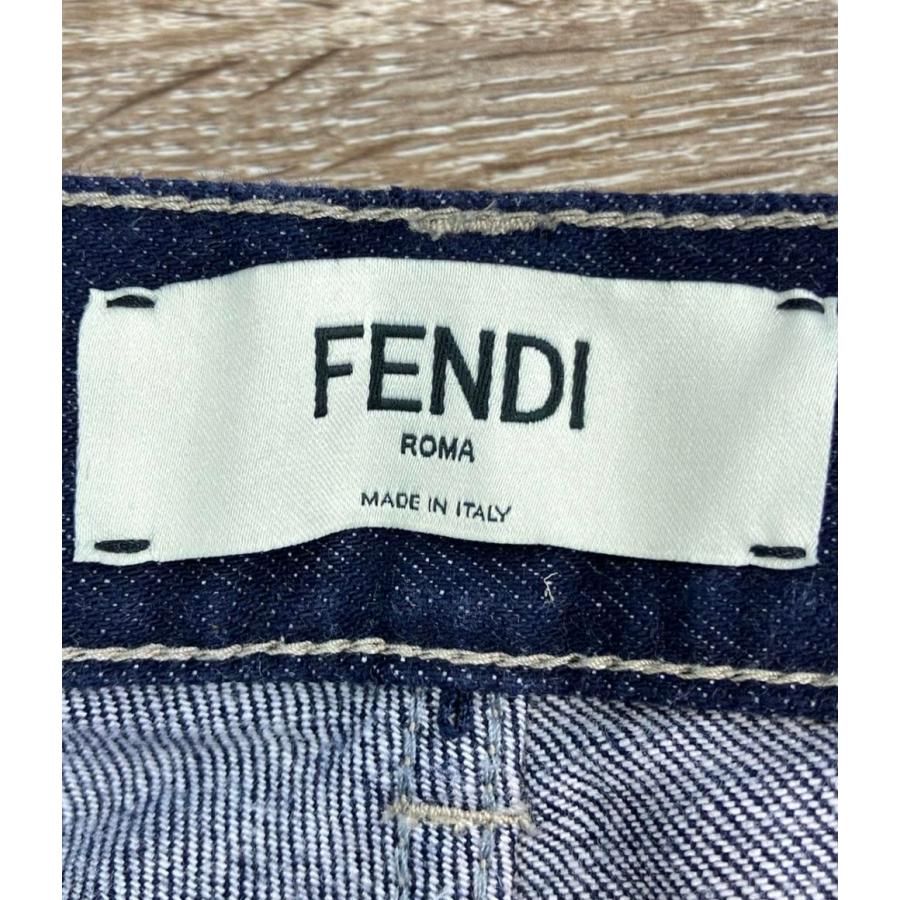 フェンディ FENDI フローラルスタッズ装飾 デニムパンツ フェンディ FENDI フローラルスタッズ装飾 デニムパンツ