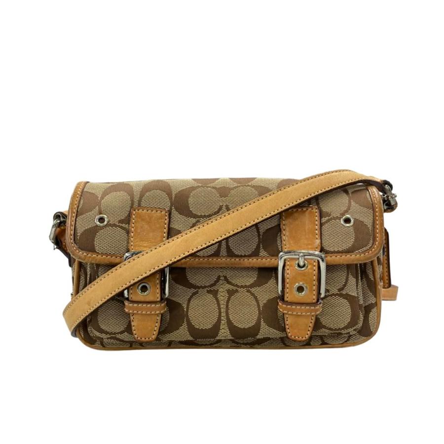 COACH(コーチ) ショルダーバッグ美品  6844 コーチ ショルダーバッグ 斜め掛け シグネチャー 6844 レディース