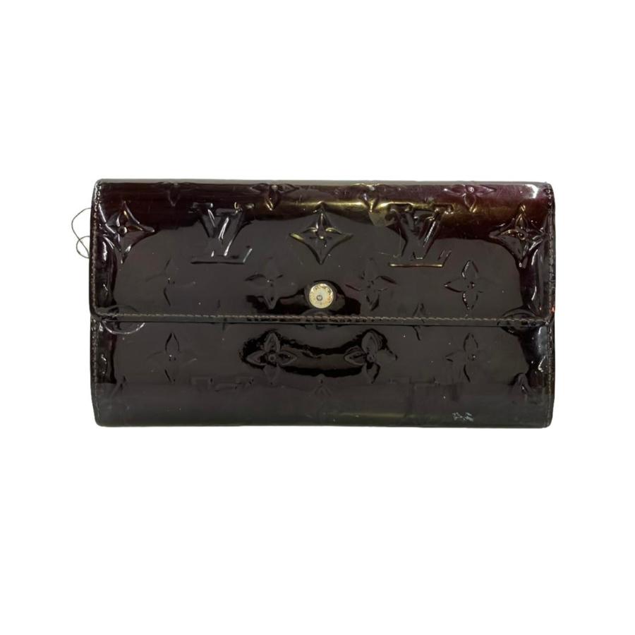 ルイヴィトン 二つ折り長財布 ポルトフォイユサラ アマラント  