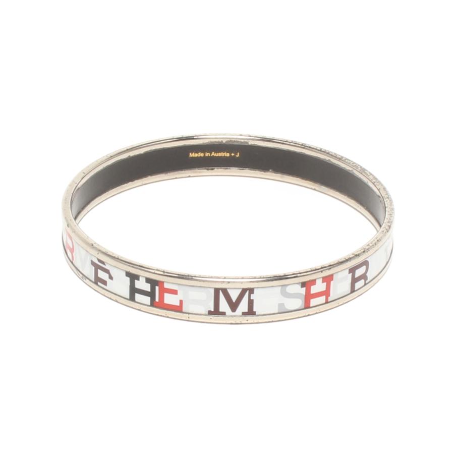 HERMES　エルメス　エマイユPM　バングル エルメス バングル エマイユ PM ロゴ レディース HERMES 中古
