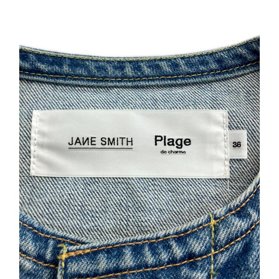 ジェーンスミス ノーカラーデニムジャケット レディース SIZE 36 (XS