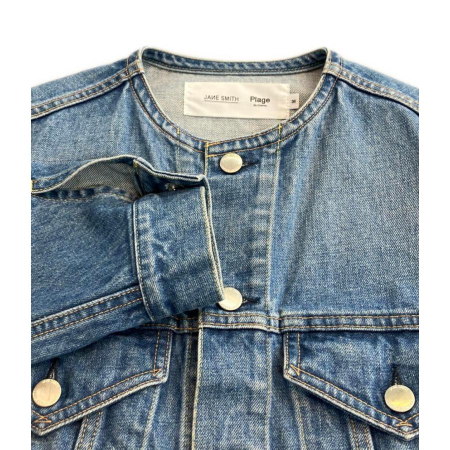 ジェーンスミス ノーカラーデニムジャケット レディース SIZE 36 (XS