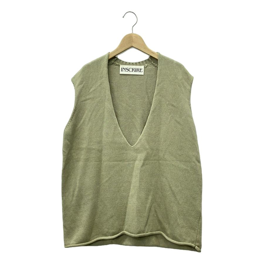 INSCRIRE アンスクリア　ニットベスト　ニット INSCRIRE アンスクリア 21SS Vネックニットベスト I21SS-K18