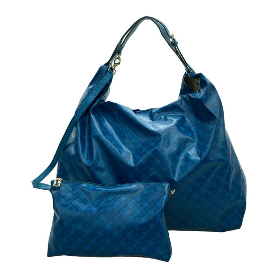 【新品】GHERARDINI ショルダーバッグ ブルー ゲラルディーニ ショルダーバッグ 肩掛け ナイロン レディース