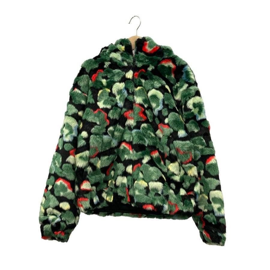 美品 デジグアル エコファーカモジャケット ファーコート