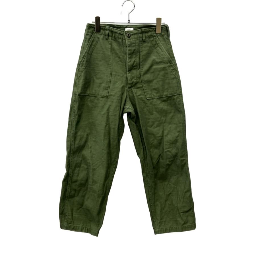 シオタ コットンパンツ BAKER PANTS カーキ スビンコットンムラ糸バックサテンベイカーパンツ PTLM-129 メンズ SIZE 2 (M) CIOTA シオタ コットンパンツ BAKER PANTS カーキ スビンコットンムラ糸
