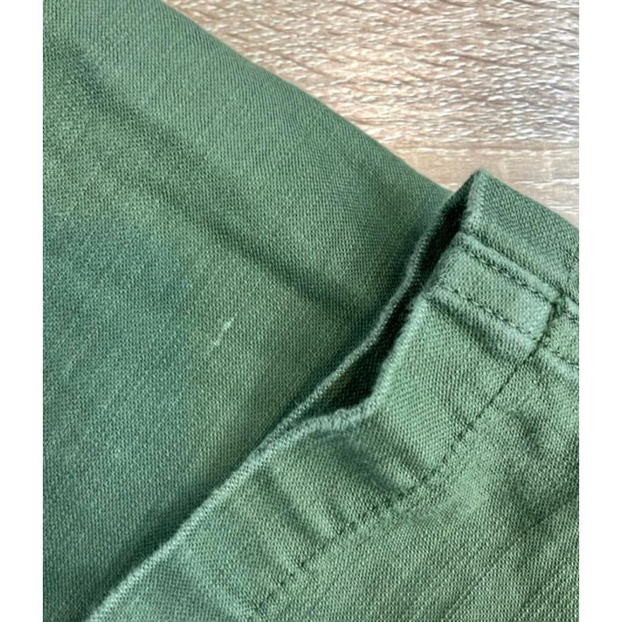 シオタ コットンパンツ BAKER PANTS カーキ スビンコットンムラ糸