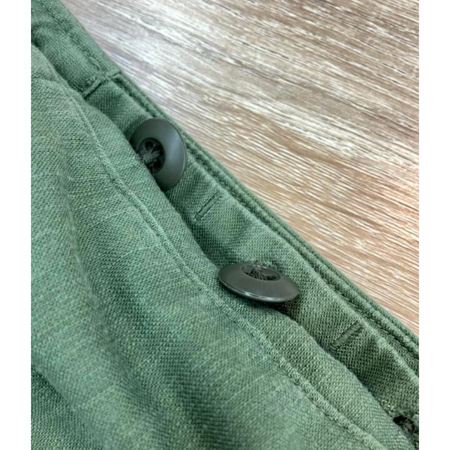 シオタ コットンパンツ BAKER PANTS カーキ スビンコットンムラ糸