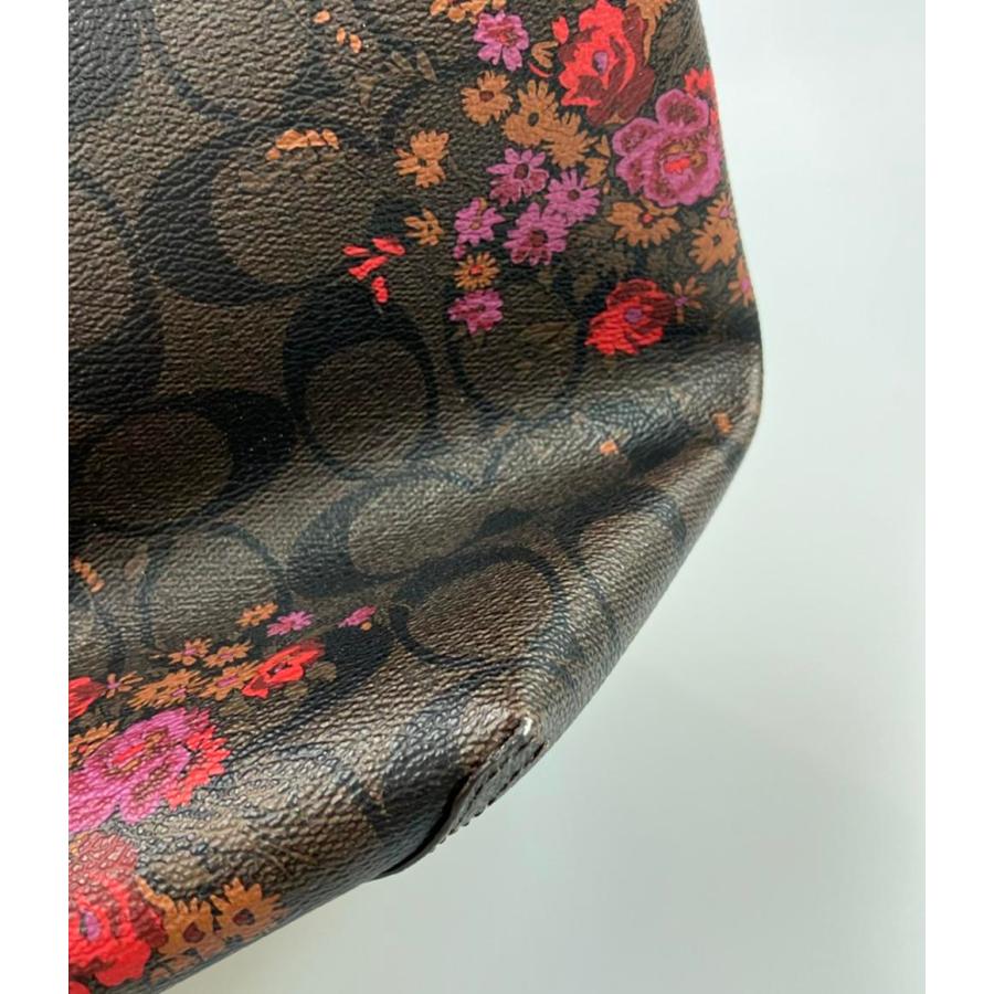 コーチ 花柄リバーシブルレザートートバッグ シグネチャー F37807  