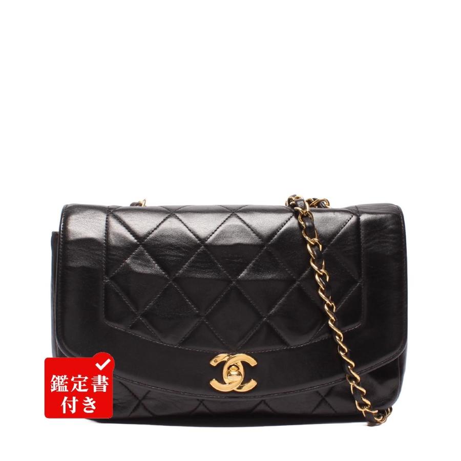 シャネル チェーンショルダーバッグ シングルチェーン シングルフラップ ゴールド金具 マトラッセ ダイアナ22 レディース CHANEL シャネル チェーンショルダーバッグ シングルチェーン シングル