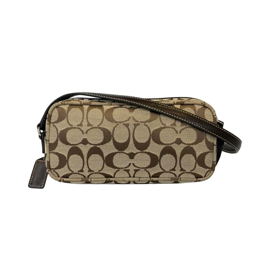 美品 コーチ ショルダーバッグ 斜めがけ シグネチャー 6073 レディース