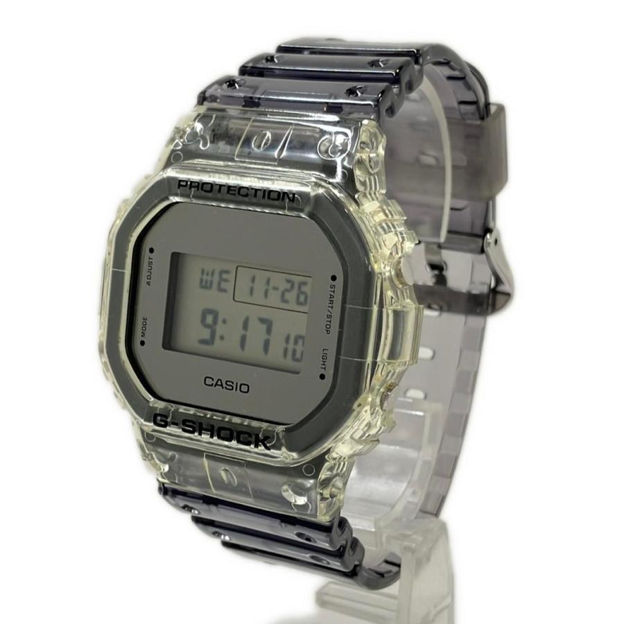 美品 カシオ 腕時計 スケルトン G-SHOCK クオーツ DW-5600SK メンズ
