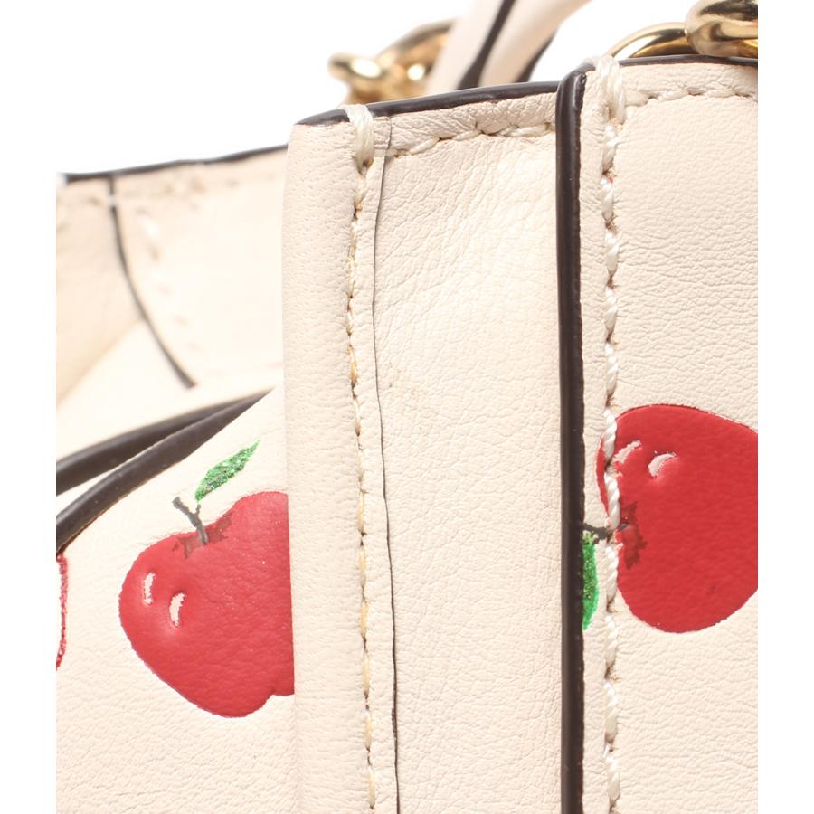 美品 COACH ハンドバッグ 2way ショルダーバッグ 赤系 斜め掛け 花柄 コーチ 2WAYハンドバッグ ショルダーバッグ 斜め掛け アップル柄