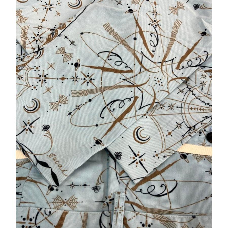 美品 サカイ ドクター ウー ロングパンツ バンダナプリント