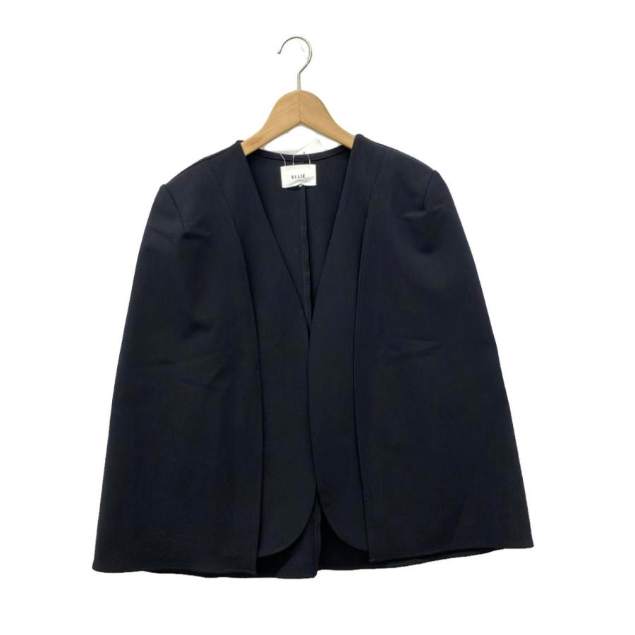 極美品　エリー　ELLIE　ケープジャケット　ブラック　テーラードジャケット エリー ケープジャケット レディース SIZE F (M) ELLIE 中古 : Rehello