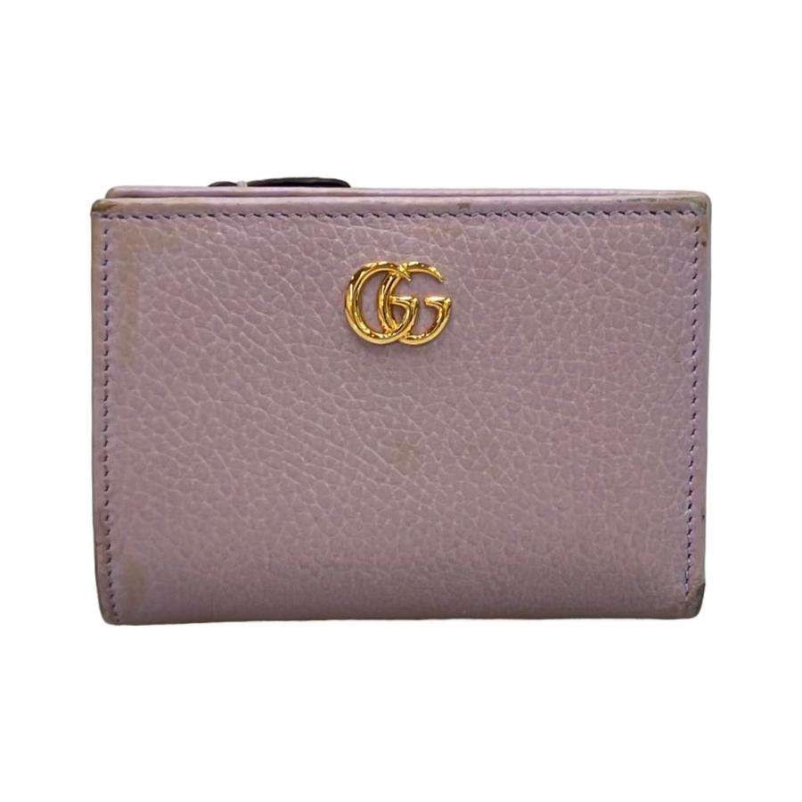 グッチ 二つ折り財布 GGマーモント 772738 0416 レディース GUCCI 中古