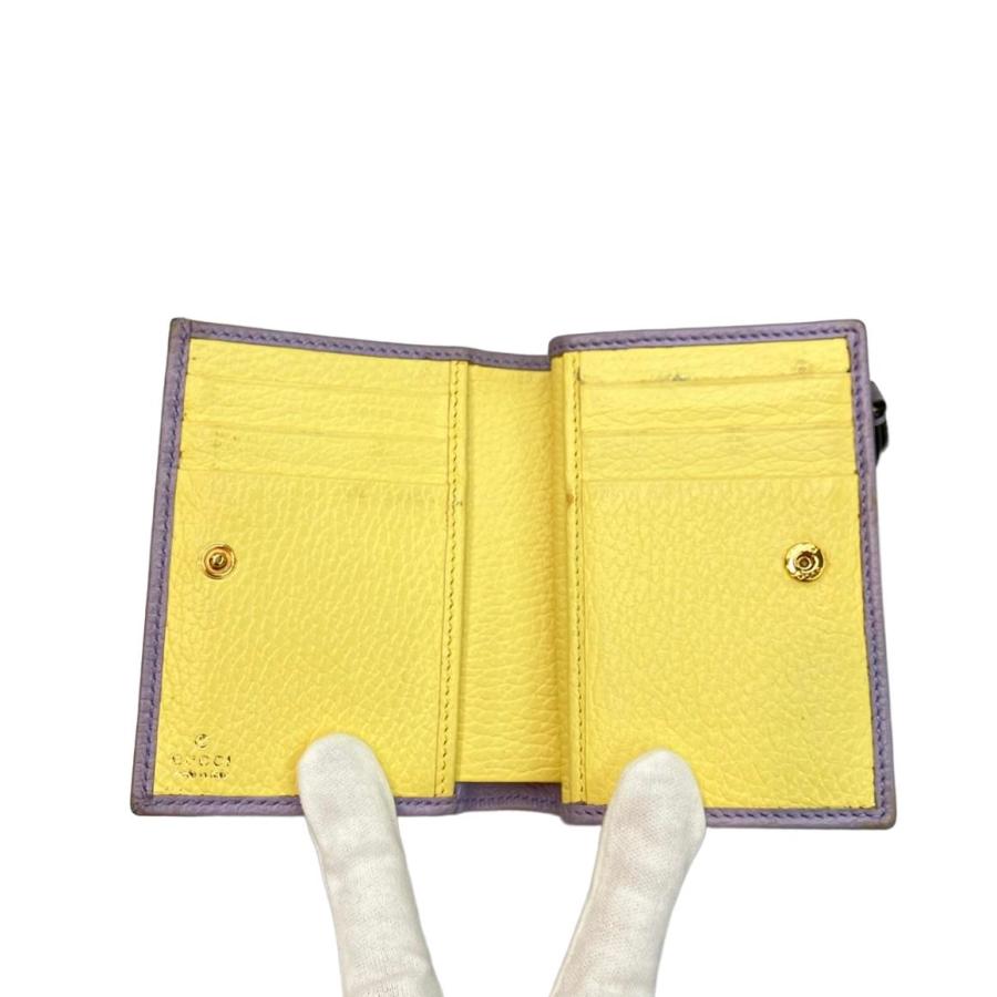 グッチ 二つ折り財布 GGマーモント 772738 0416 レディース GUCCI 中古