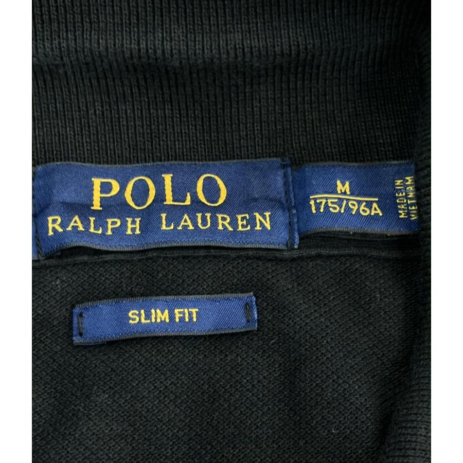 【新品未使用】ポロシャツ ラルフ ローレン Mサイズ　黒 ラルフローレン レディース ポロシャツ 左胸ロゴ刺繍 黒 半袖 M