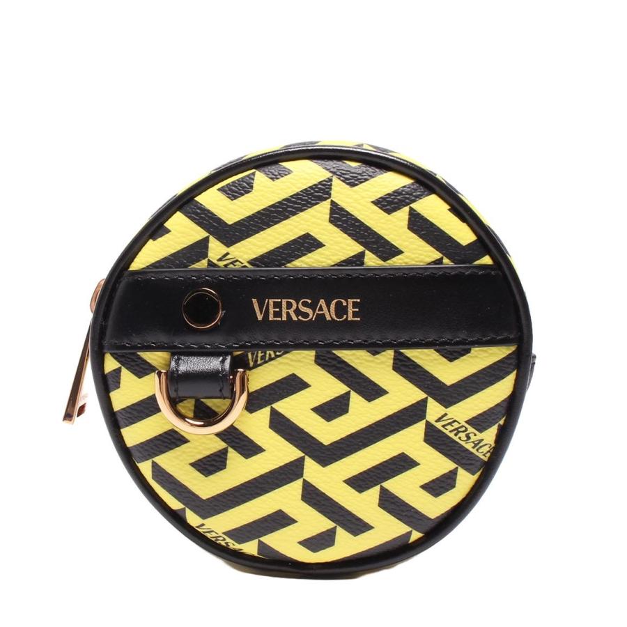 美品 ヴェルサーチ サークルポーチ ラ グレカ レディース VERSACE 中古 