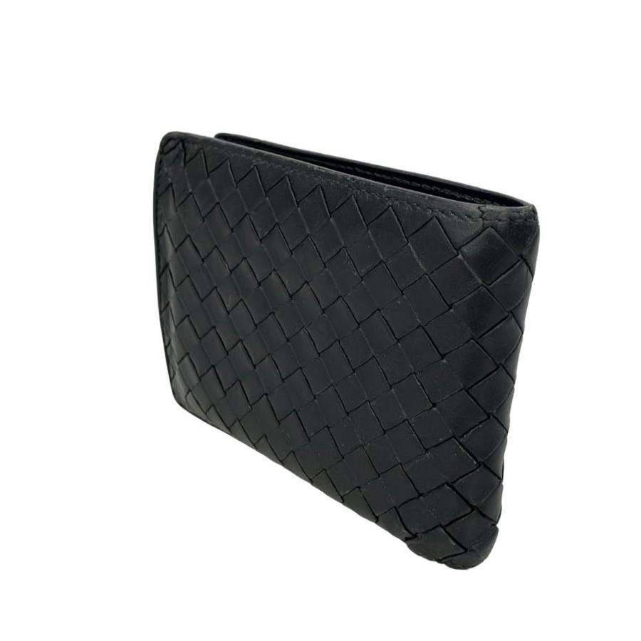 ボッテガ・ヴェネタ 二つ折り財布 イントレチャート メンズ BOTTEGA