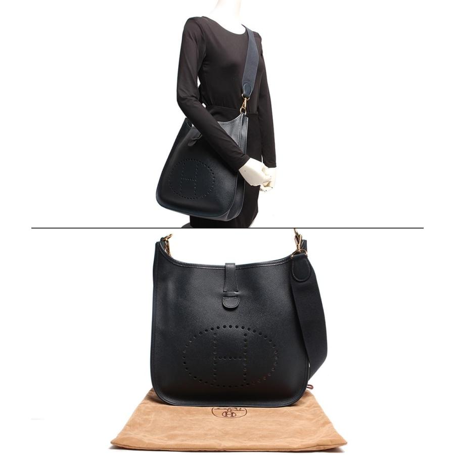 エルメス レザー ショルダーバッグ □B刻印 ゴールド金具 エブリン 1