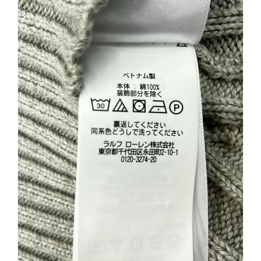 美品 ポロ・ラルフローレン Vネックケーブルニットセーター