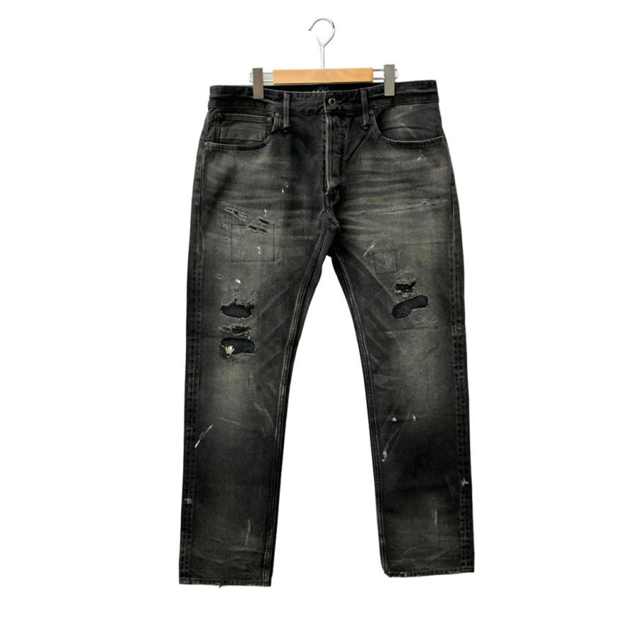 美品 デンハム デニムパンツ ジーンズ ダメージ加工 RIDGE MIJ YOR 