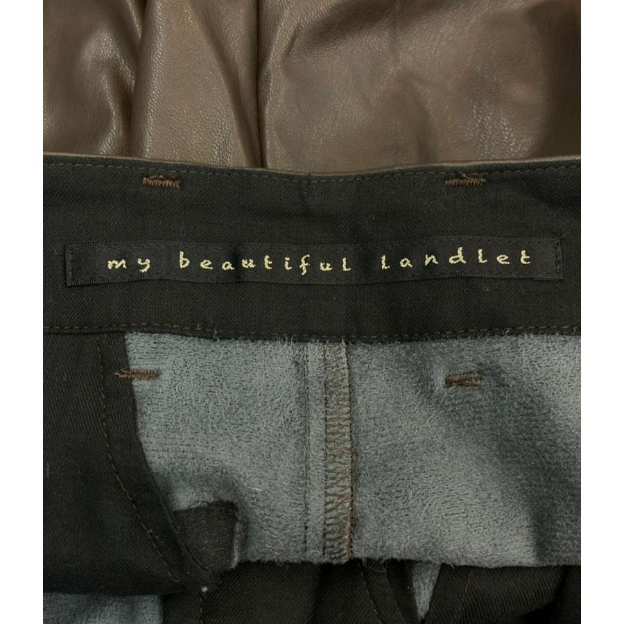 【21SS my beautiful landlet フェイクレザーパンツ】 my beautiful landlet - Wallace & Murron Online Shop