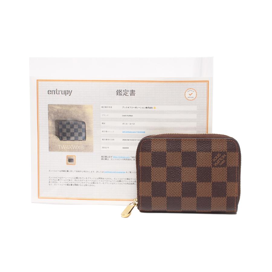美品 ルイ・ヴィトン コインケース ジッピーコインパース ダミエ 