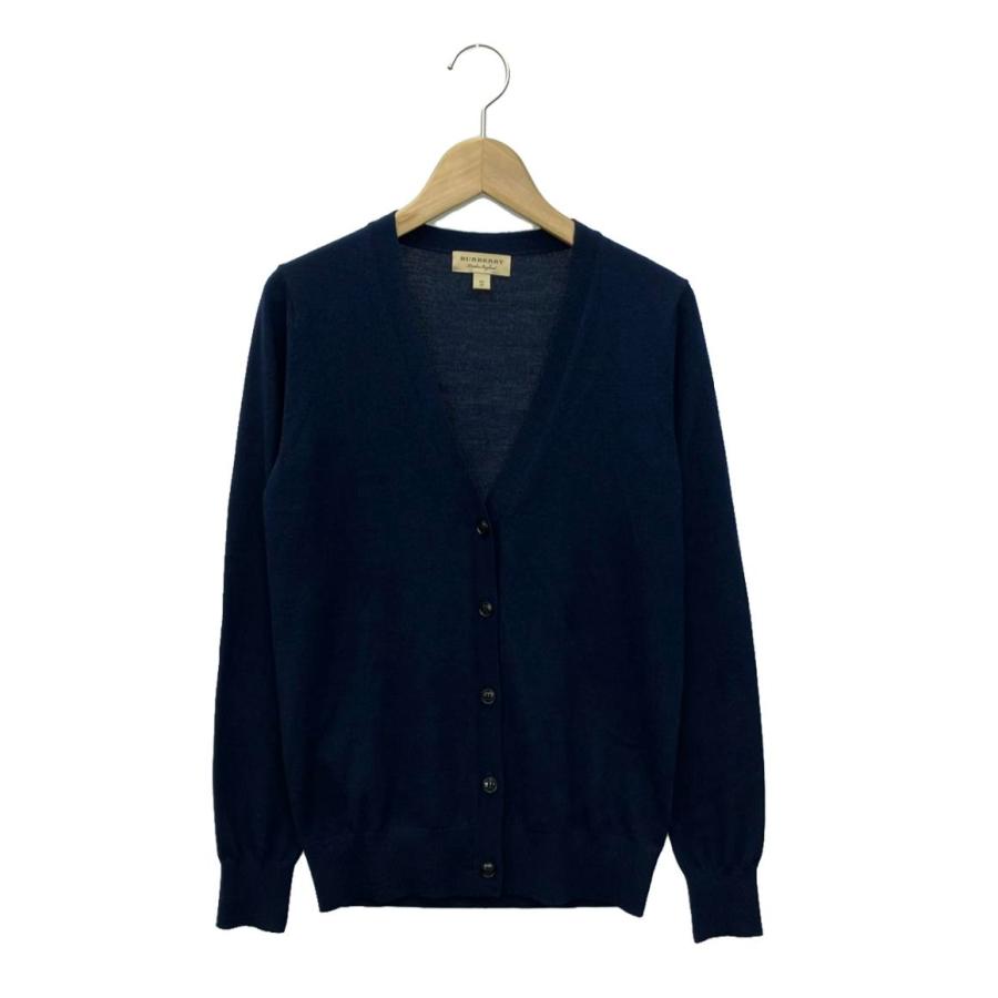 美品 Burberry カーディガン ウール カシミヤ ブレンド Burberry - モノグラム ウール カシミア ブレンド オーバー