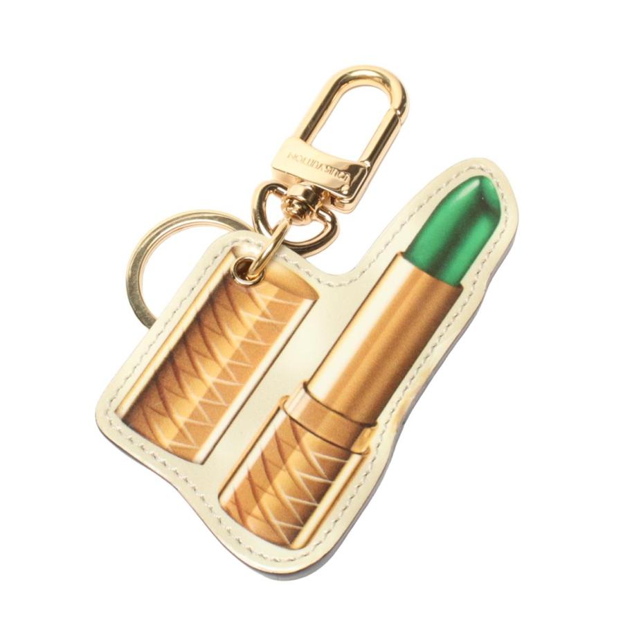 可愛い♪【LOUIS VUITTON】バッグチャームLVリップスティック ルイヴィトン バックチャーム キーホルダー イリュストレ リップ