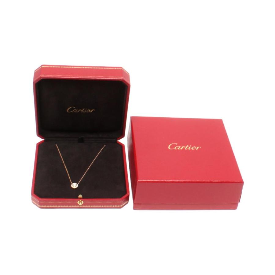 美品 カルティエ ネックレス K18 ダムール ダイヤ GTS485 レディース Cartier 中古_8