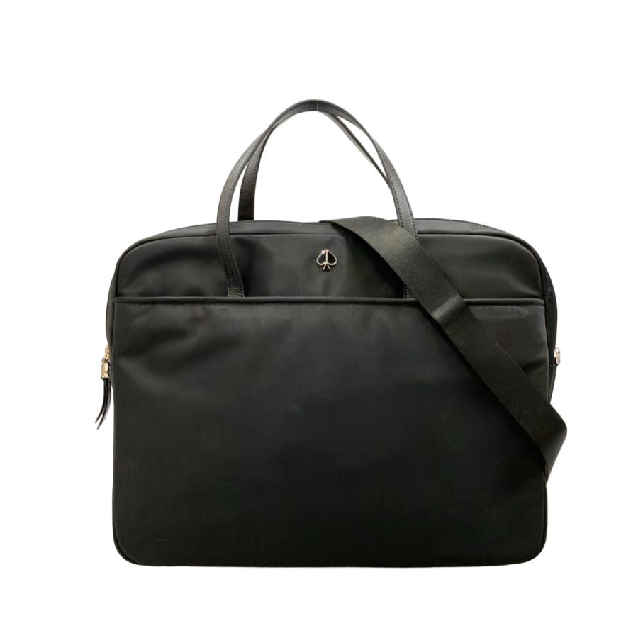 kate spade ブラックレザーショルダーバッグ　ビジネスバッグ ケイトスペード 2WAY ビジネスバッグ ブリーフケース ショルダーバッグ