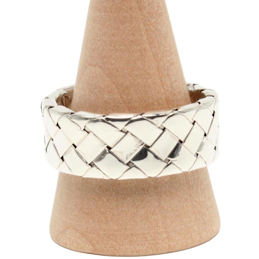 美品 ボッテガ・ヴェネタ リング 指輪 SV925 イントレチャート メンズ