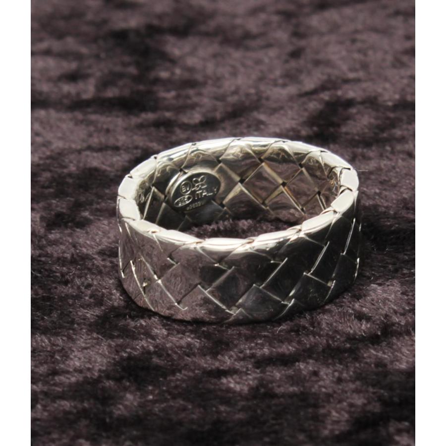 ★希少★Bottega Veneta ボッテガヴェネタ イントレ　メンズリング 美品 ボッテガ・ヴェネタ リング 指輪 SV925 イントレチャート