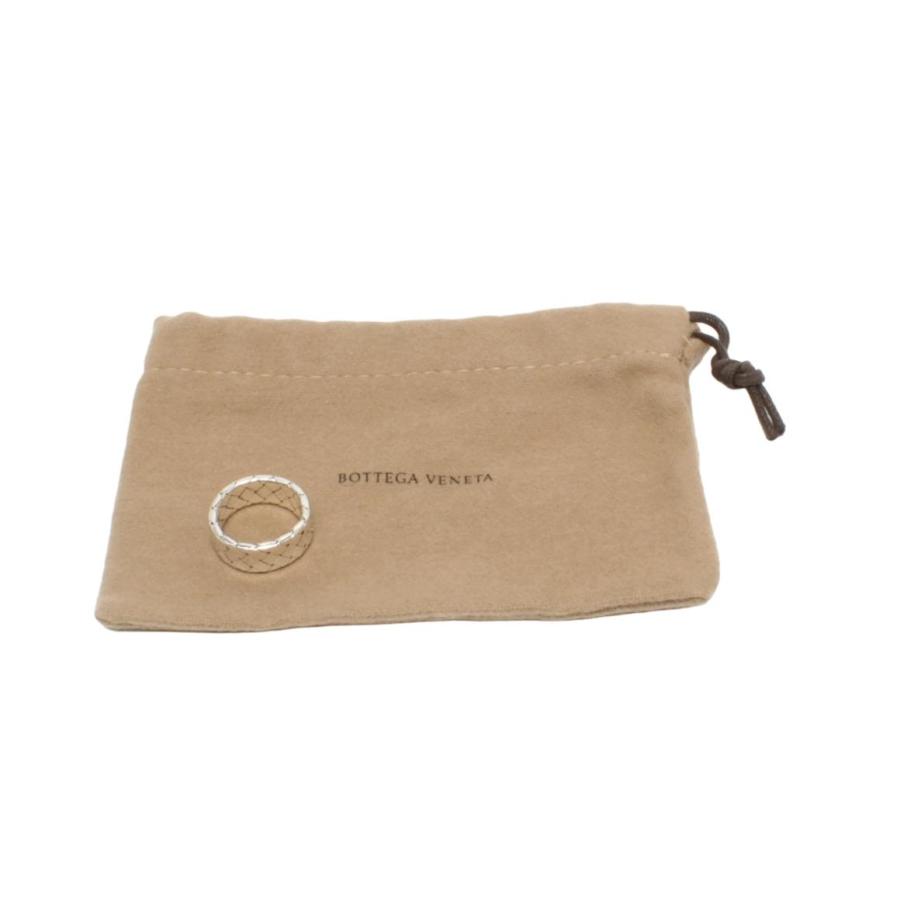 美品 ボッテガ・ヴェネタ リング 指輪 SV925 イントレチャート メンズ