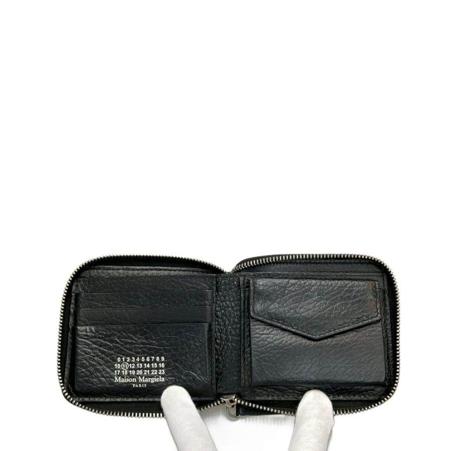 メゾンマルジェラ ラウンドファスナー二つ折り財布 レザー S56UI0111