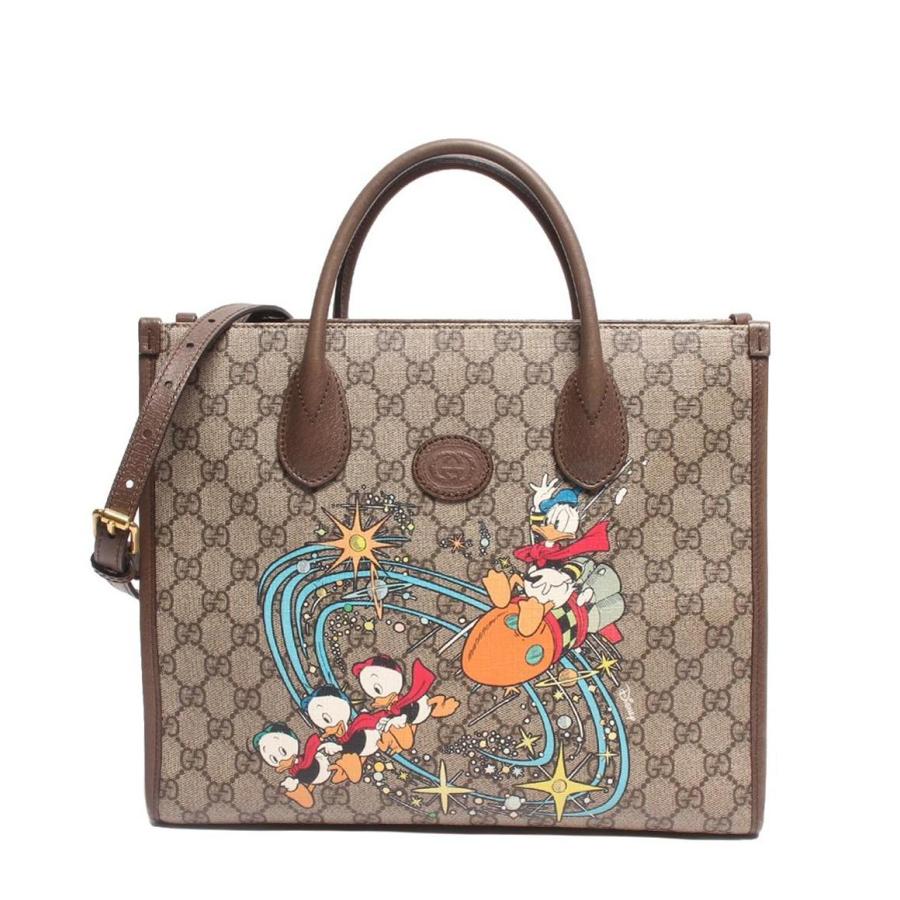 グッチ 2WAYトートバッグ ゴールド金具 ドナルドダック ヒューイ グッチ 2WAYトートバッグ ゴールド金具 ドナルドダック ヒューイ