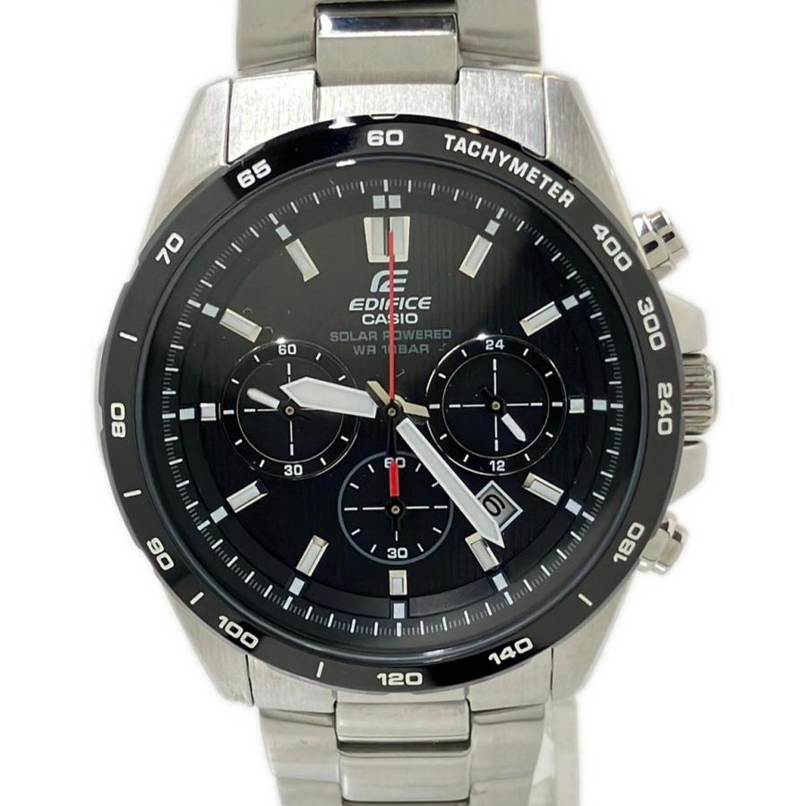 美品 カシオ 腕時計 エディフィス EDIFICE ソーラー ブラック EFR