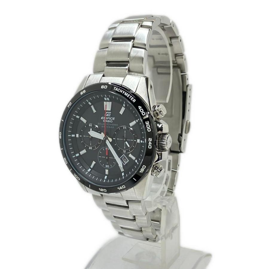 美品 カシオ 腕時計 エディフィス EDIFICE ソーラー ブラック EFR