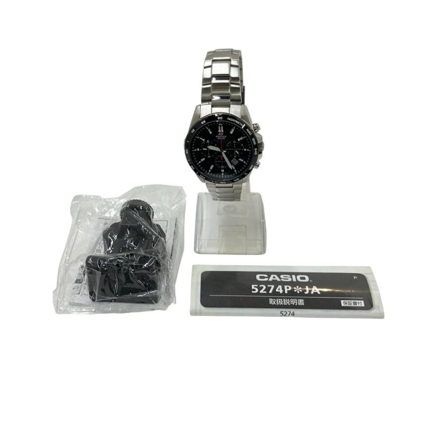 美品 カシオ 腕時計 エディフィス EDIFICE ソーラー ブラック EFR
