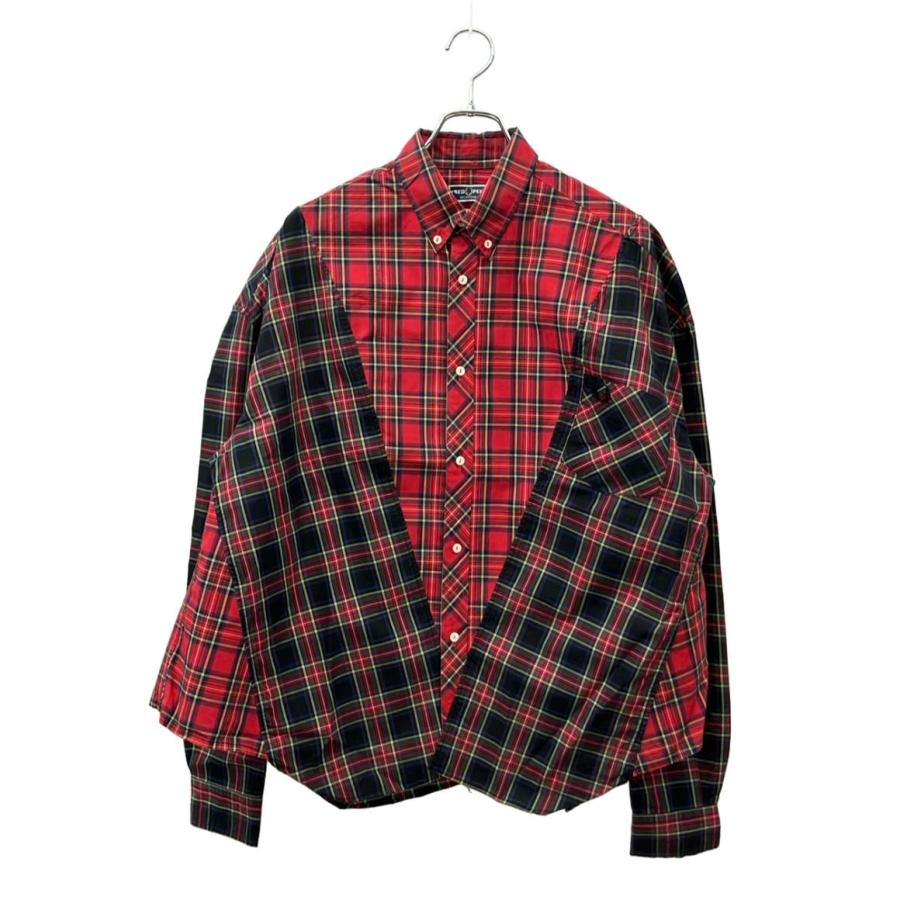 フレッドペリー　 77circa ナナナナサーカ　ドッキングシャツ　チェック フレッドペリー ナナナナサーカ 長袖シャツ 77circaコラボ タータン