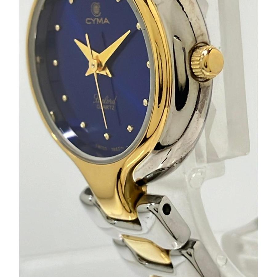 シーマ 腕時計 クオーツ ブルー 412 レディース CYMA 中古 : Rehello