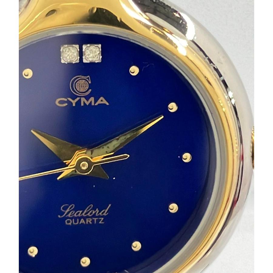 シーマ 腕時計 クオーツ ブルー 412 レディース CYMA 中古 : Rehello
