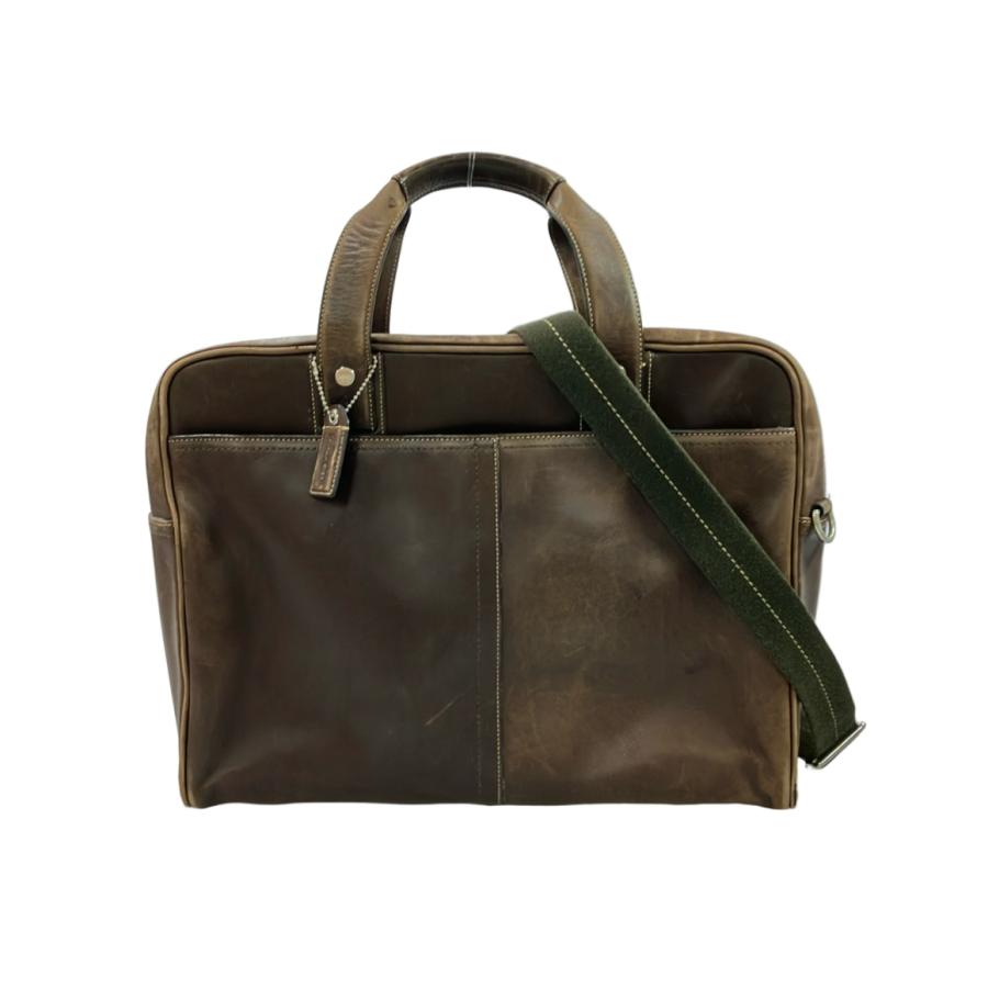 訳ありCOACH ブリーフケース ビジネスバッグ レザー 黒 F70094 コーチ レザーブリーフケース F70094 メンズ COACH 中古 : Rehello by