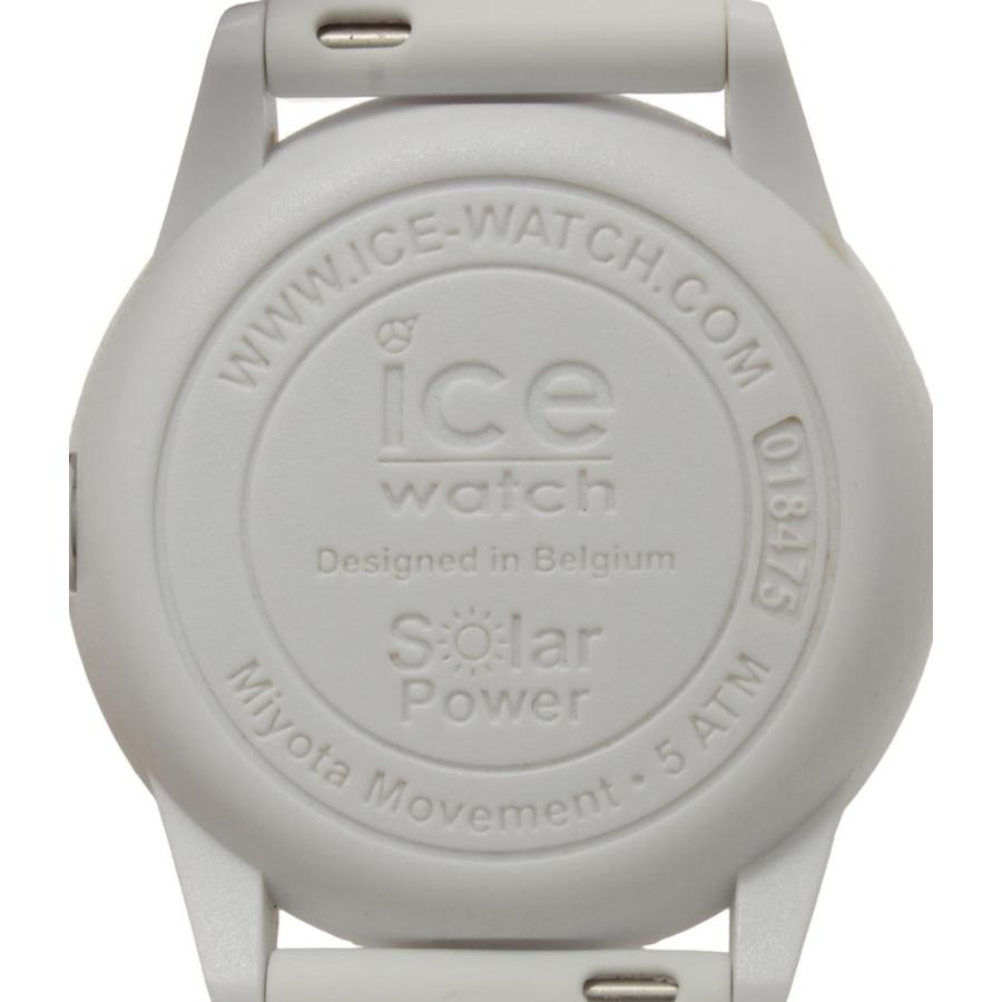 美品 アイスウォッチ 腕時計 ソーラー ホワイト ユニセックス ice 