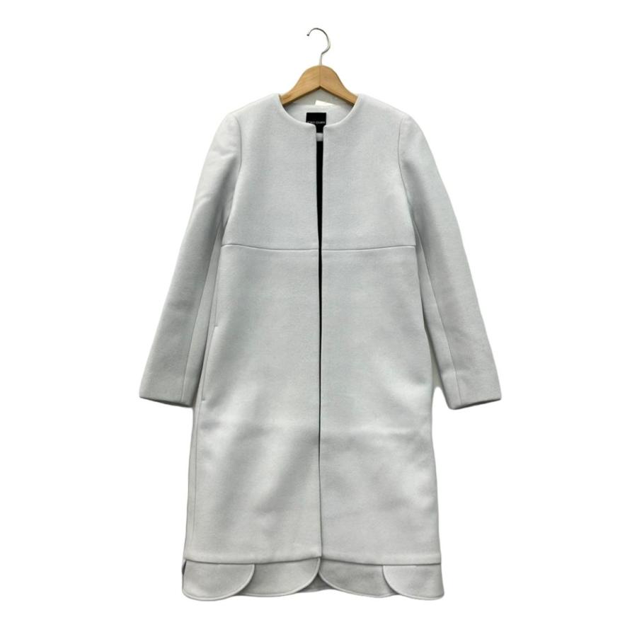 【美品】YOKO CHAN ノーカラーパールコート 36サイズ 美品】YOKO CHAN ノーカラーパールコート 36サイズ