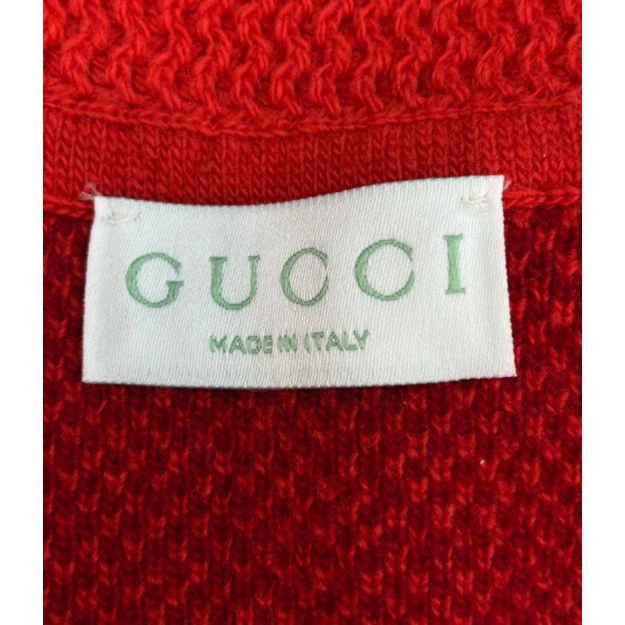 美品 グッチ 半袖ワンピース GGパターンニットワンピース タグ付き